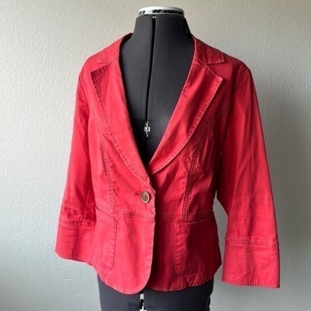 CAbi jacket, size 8 melon one button career Athleisure